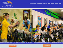 Tablet Screenshot of cyclingcenterdallas.com